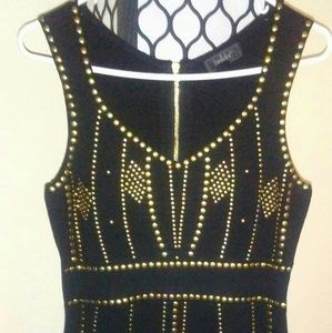 Little Black Embellished Cocktail Dress